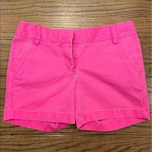 J. Crew Pink Chino Shorts